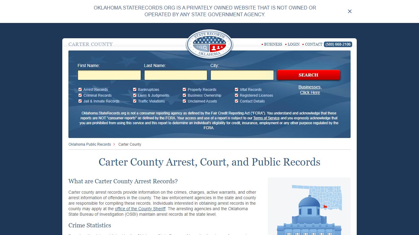 Carter County Arrest, Court, and Public Records